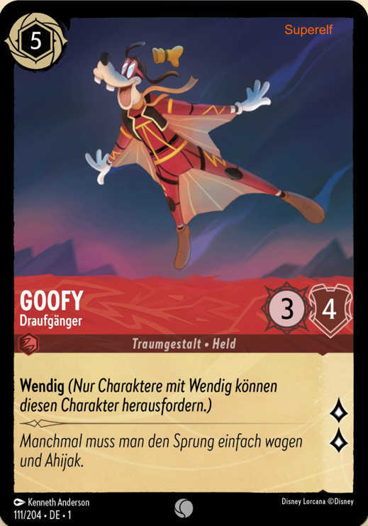 Lorcana Kapitel 1-111 C Goofy Rubin