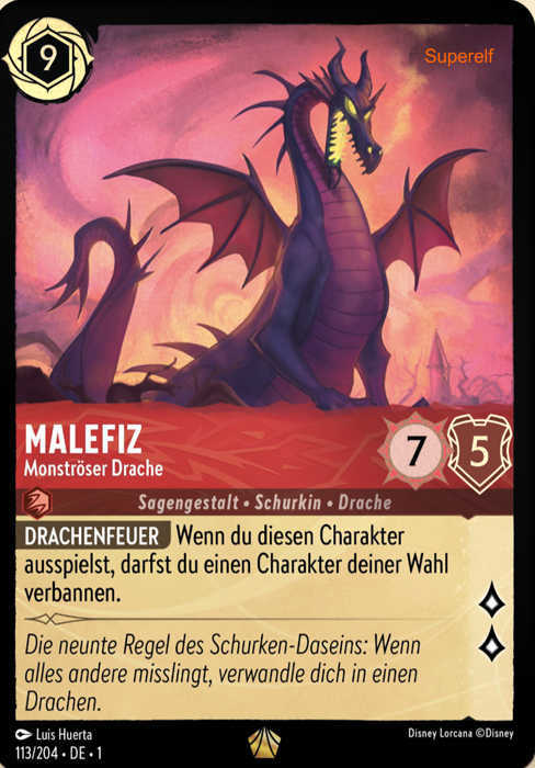 Lorcana Kapitel 1-113 L Malefiz Rubin