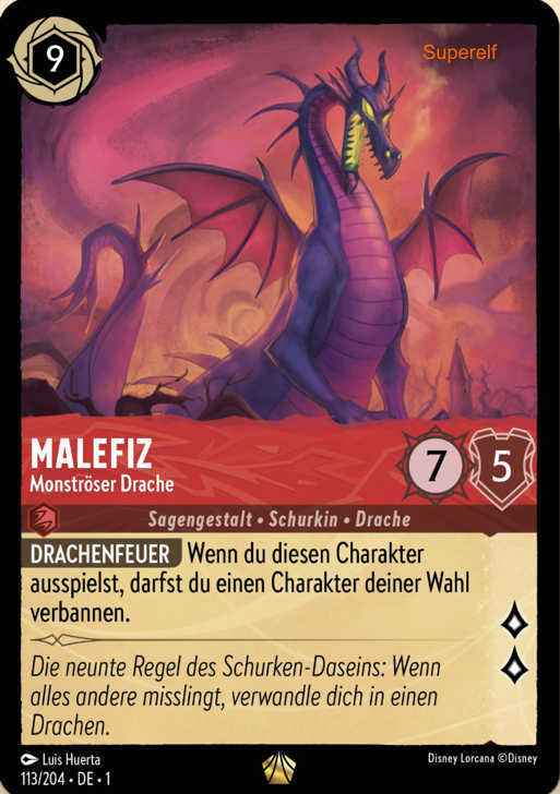 Lorcana Kapitel 1-113 L Malefiz Rubin