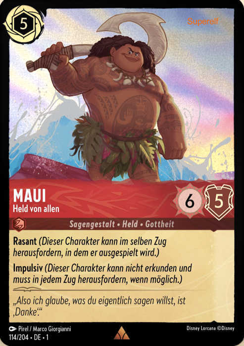 Lorcana Kapitel 1-114 R Maui Rubin