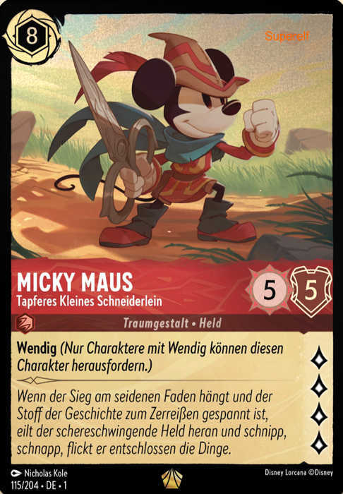 Lorcana Kapitel 1-115 L Micky Maus Rubin
