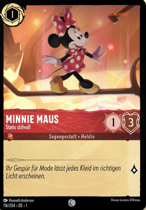 Lorcana Kapitel 1-116 C Minni Maus Rubin