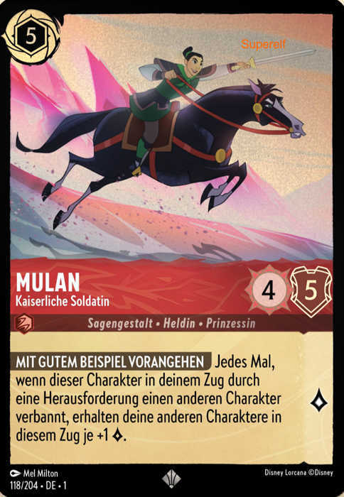 Lorcana Kapitel 1-118 SR Mulan Rubin