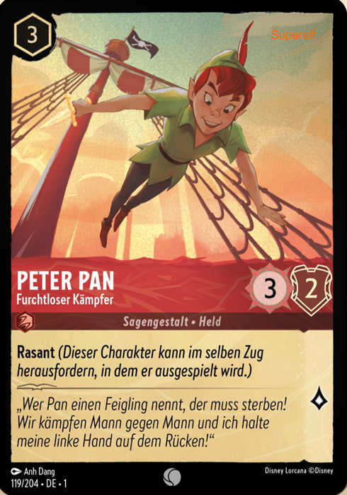Lorcana Kapitel 1-119 C Peter Pan Rubin
