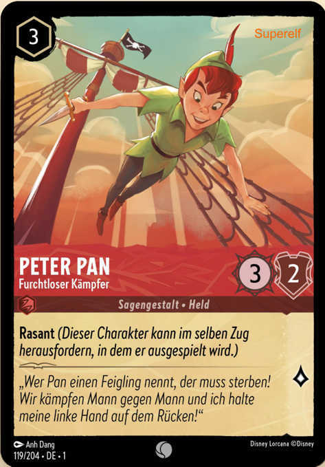 Lorcana Kapitel 1-119 C Peter Pan Rubin