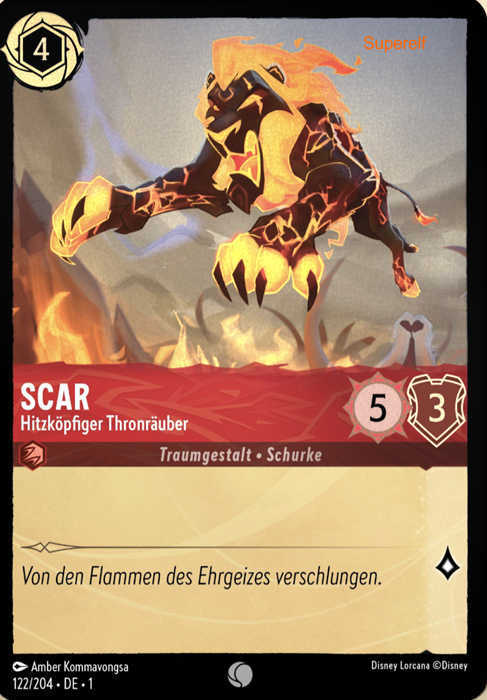 Lorcana Kapitel 1-122 C Scar Rubin