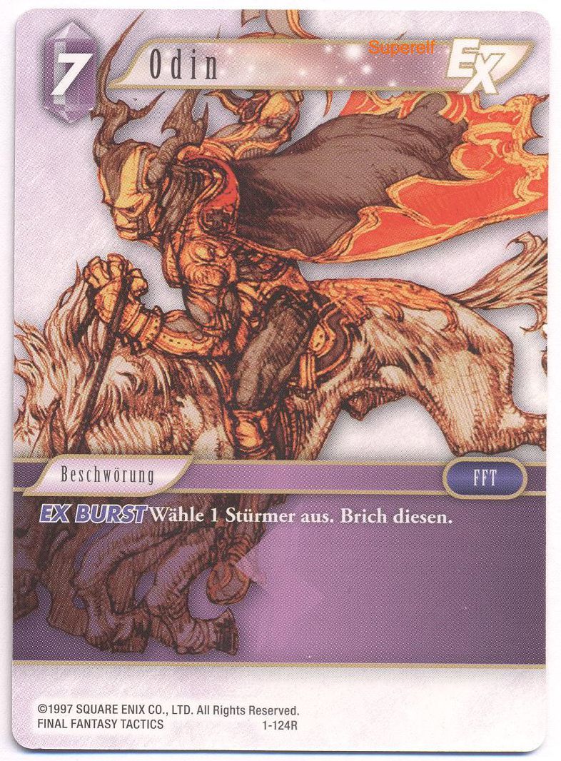 Final Fantasy Opus 1-124 R Odin Blitz