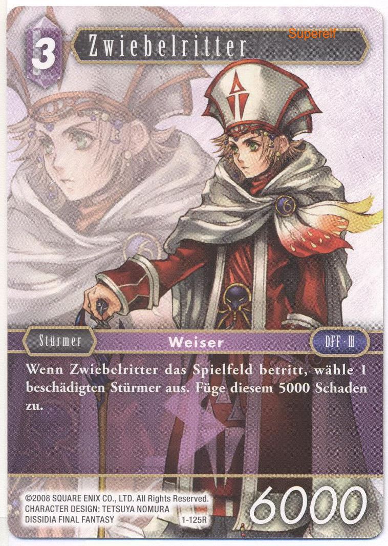 Final Fantasy Opus 1-125 R Zwiebelritter Blitz