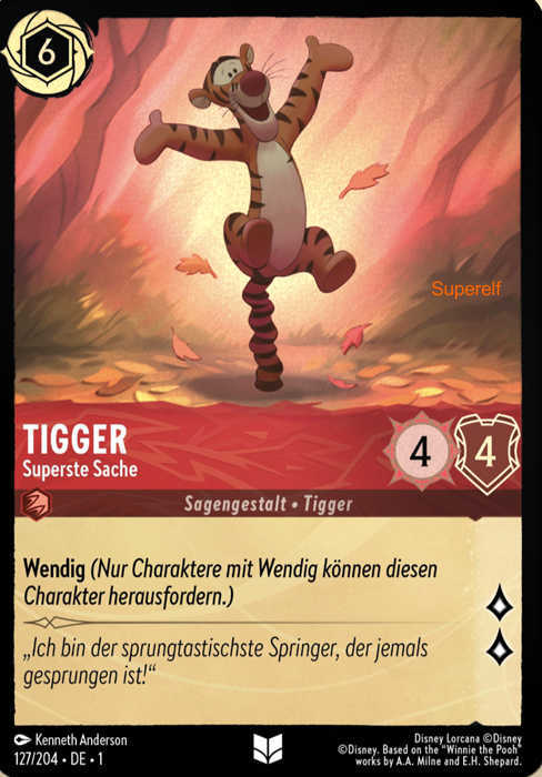 Lorcana Kapitel 1-127 UC Tigger Rubin
