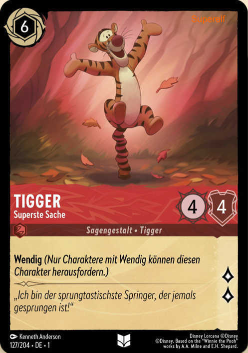 Lorcana Kapitel 1-127 UC Tigger Rubin