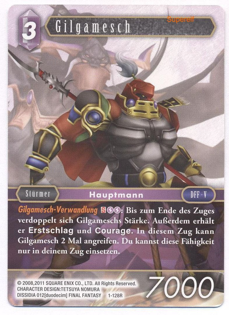 Final Fantasy Opus 1-128 R Gilgamesh Blitz