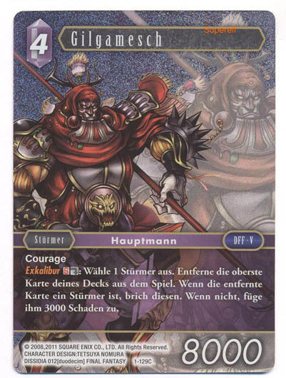 Final Fantasy Opus 1-129 C Gilgamesh Blitz