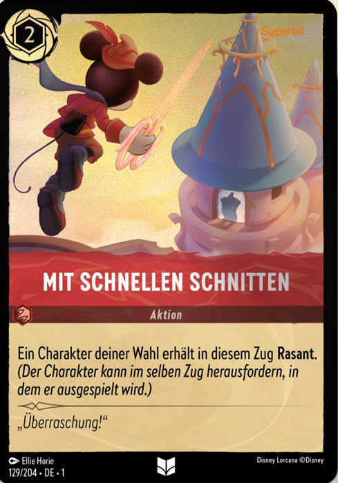 Lorcana Kapitel 1-129 UC Mit schnellen Schnitten Rubin
