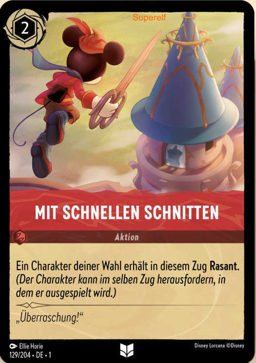 Lorcana Kapitel 1-129 UC Mit schnellen Schnitten Rubin