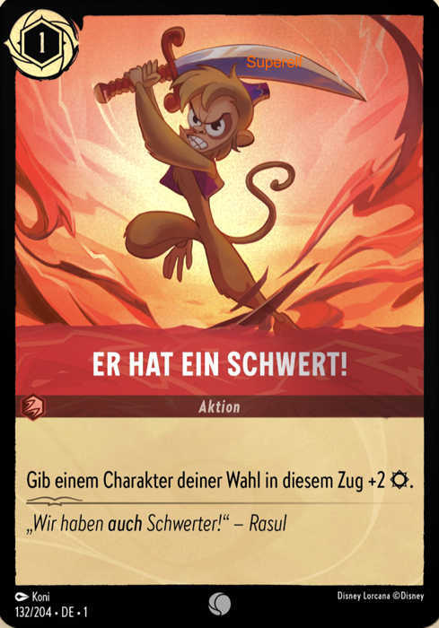 Lorcana Kapitel 1-132 C Er hat ein Schwert! Rubin