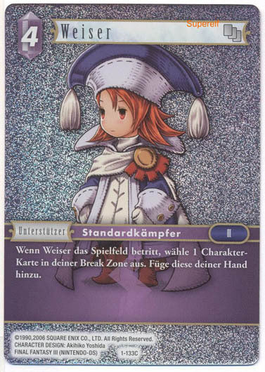 Final Fantasy Opus 1-133 C Weiser Blitz