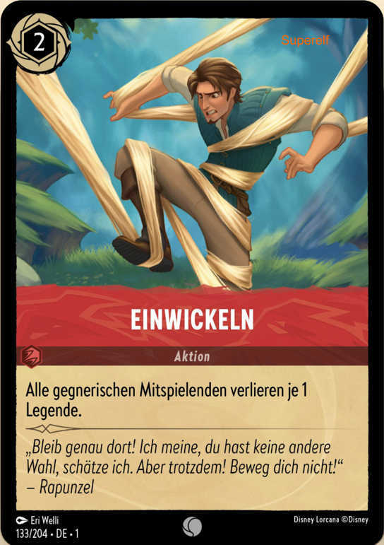 Lorcana Kapitel 1-133 C Einwickeln Rubin