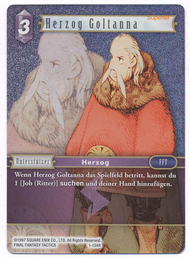 Final Fantasy Opus 1-134 R Herzog Goltanna Blitz