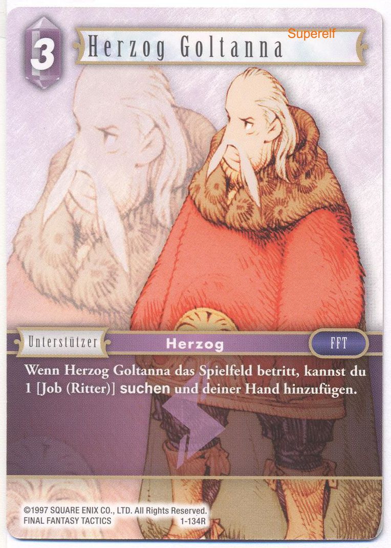 Final Fantasy Opus 1-134 R Herzog Goltanna Blitz