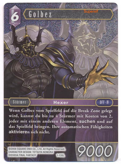 Final Fantasy Opus 1-135 L Golbez Blitz