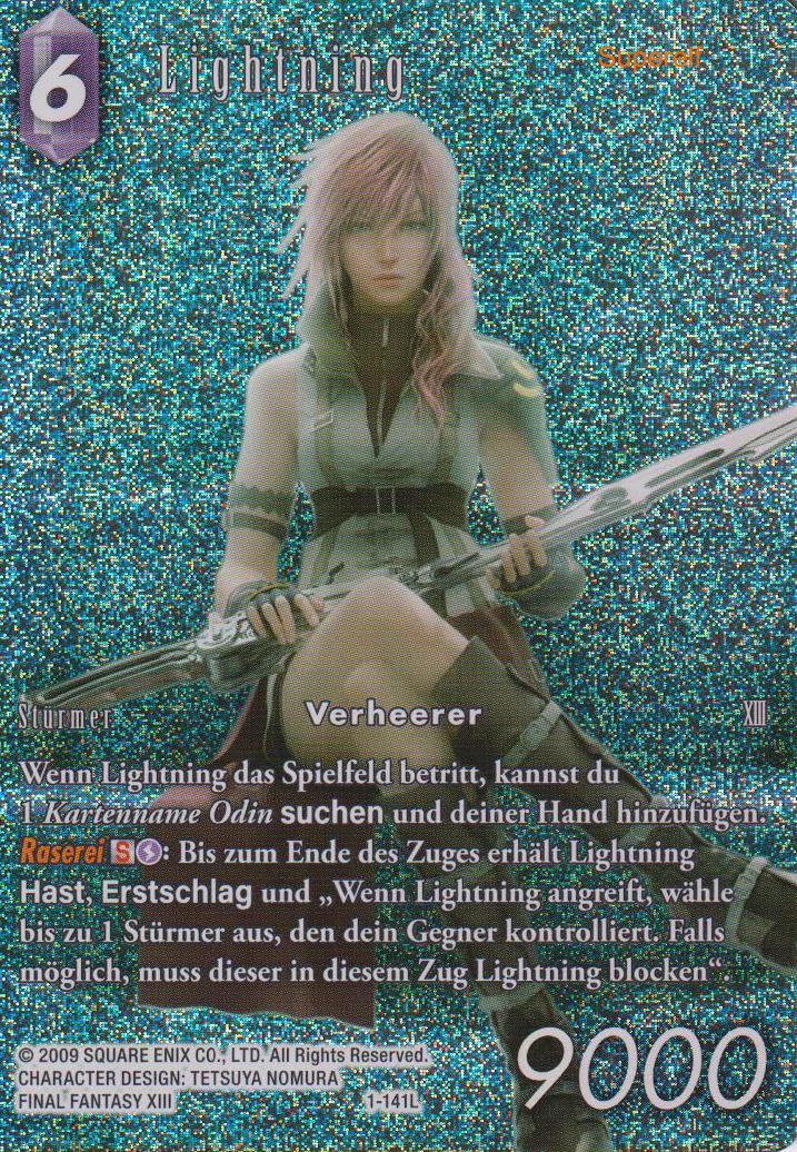 Final Fantasy 1-141L Lightning Full Art Premium - Legacy Karte aus OPUS 16