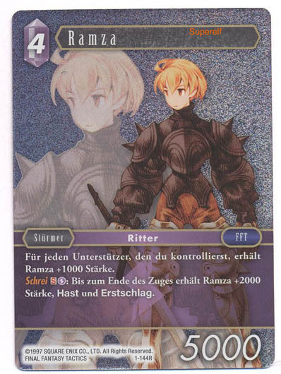Final Fantasy Opus 1-144 R Ramza Blitz