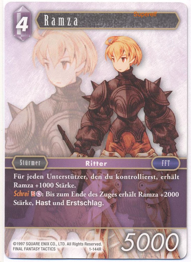 Final Fantasy Opus 1-144 R Ramza Blitz
