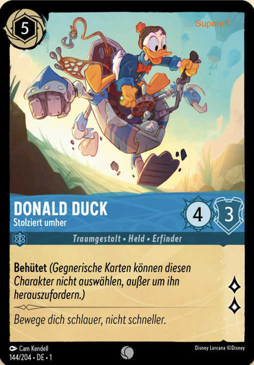 Lorcana Kapitel 1-144 C Donald Duck Saphir