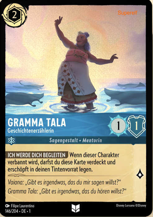Lorcana Kapitel 1-146 UC Gramma Tala Saphir