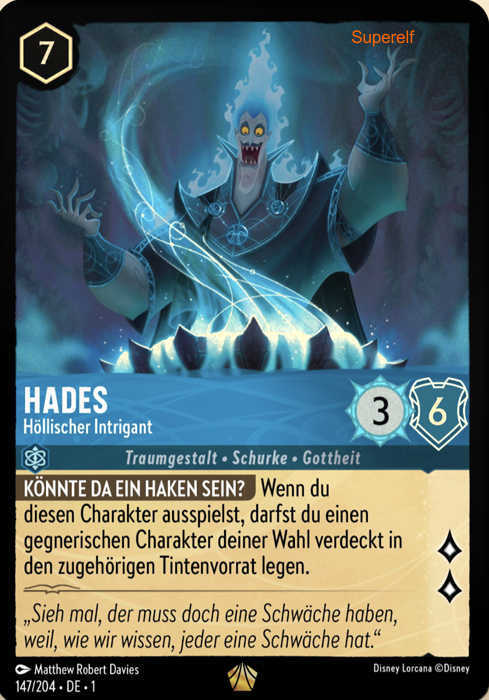 Lorcana Kapitel 1-147 L Hades Saphir