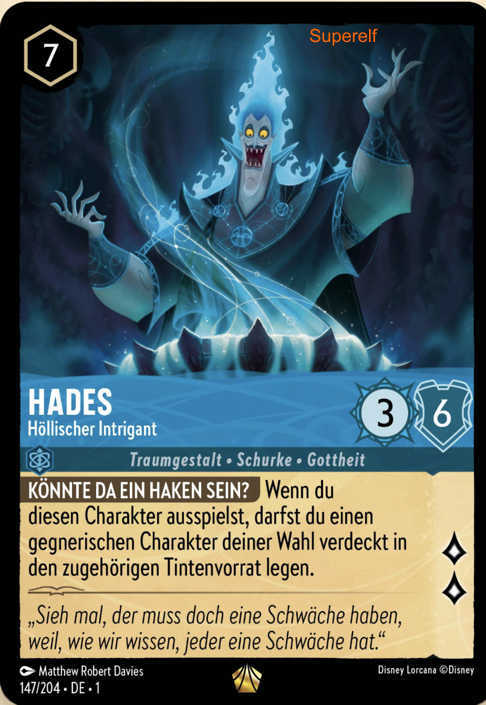 Lorcana Kapitel 1-147 L Hades Saphir
