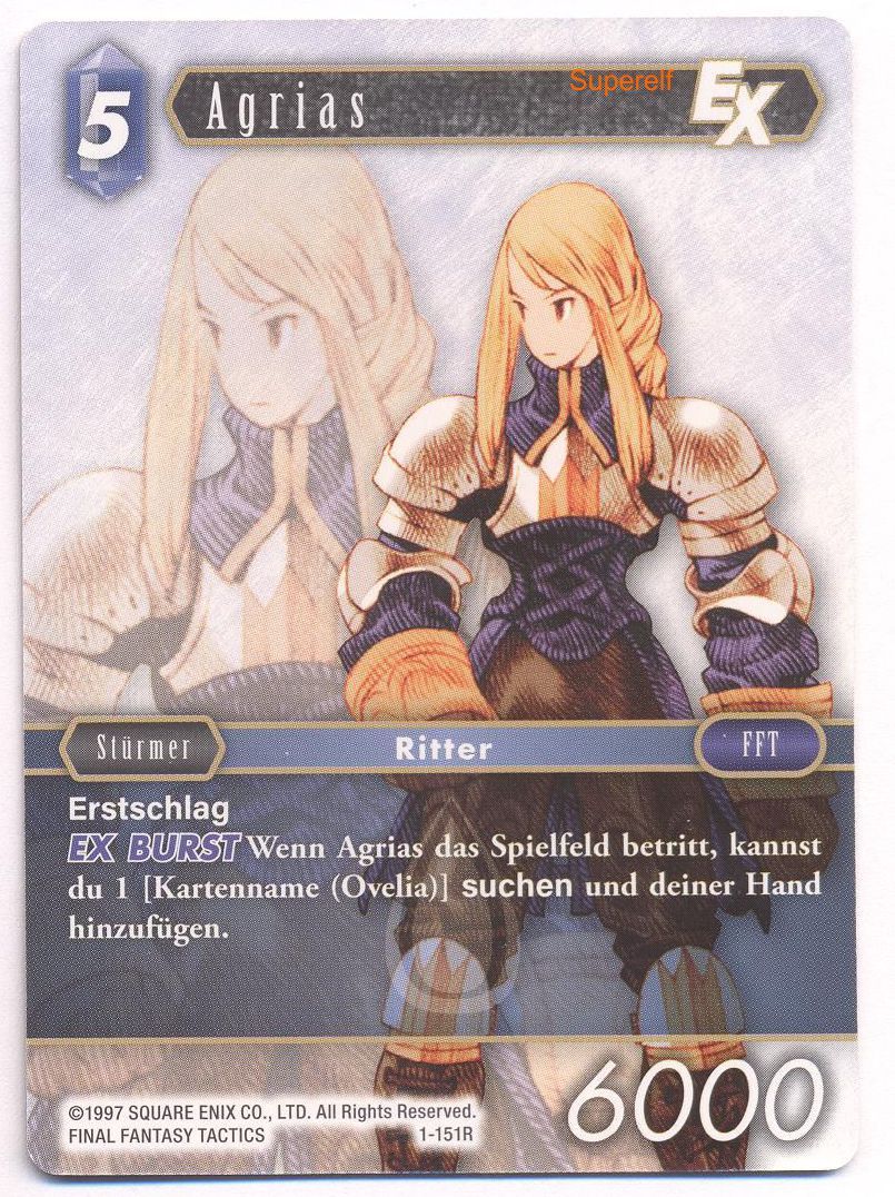 Final Fantasy Opus 1-151 R Agrias Wasser