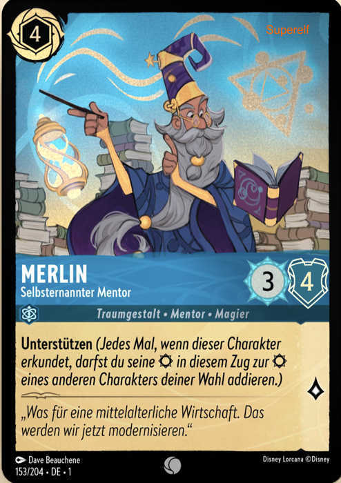 Lorcana Kapitel 1-153 C Merlin Saphir