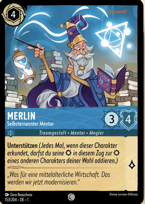 Lorcana Kapitel 1-153 C Merlin Saphir