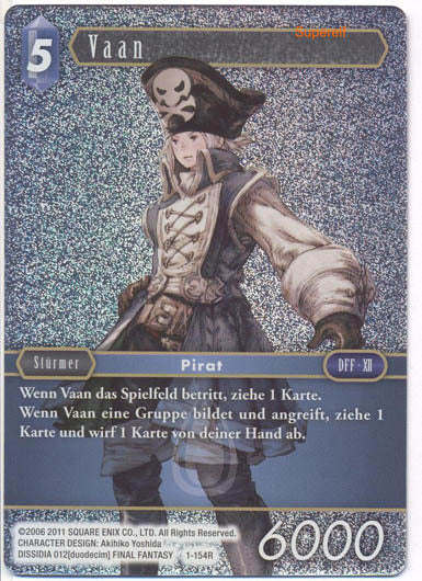 Final Fantasy Opus 1-154 R Vaan Wasser
