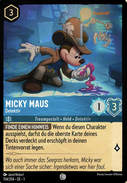 Lorcana Kapitel 1-154 C Micky Maus Saphir