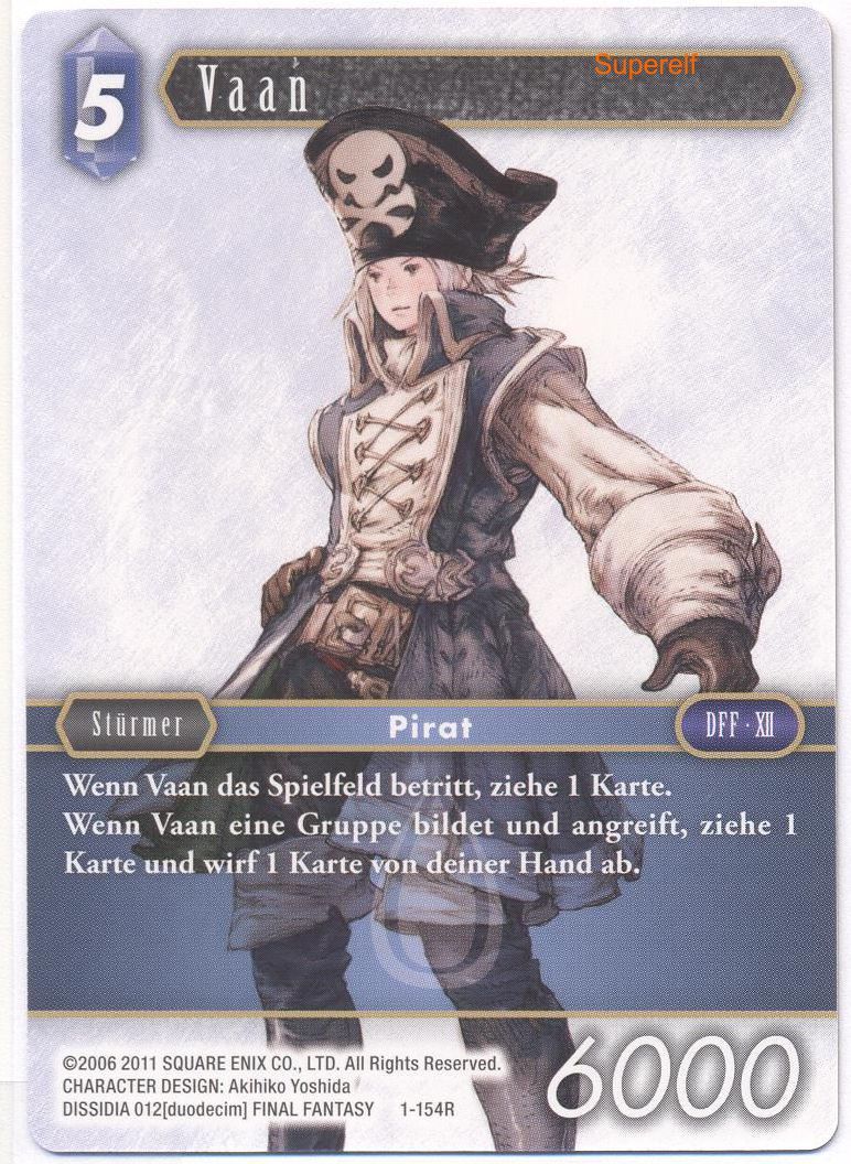Final Fantasy Opus 1-154 R Vaan Wasser