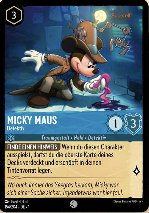 Lorcana Kapitel 1-154 C Micky Maus Saphir