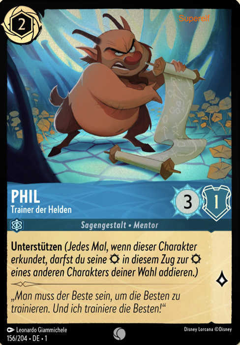 Lorcana Kapitel 1-156 C Phil Saphir