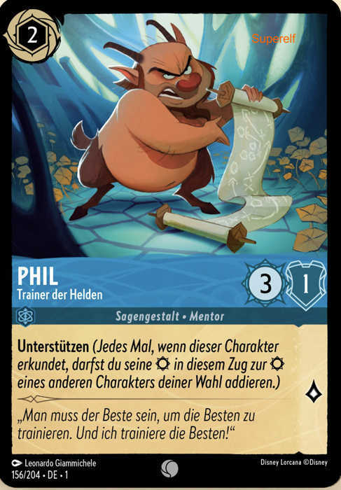 Lorcana Kapitel 1-156 C Phil Saphir
