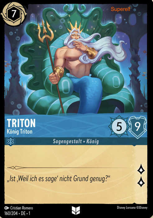 Lorcana Kapitel 1-160 UC Triton Saphir