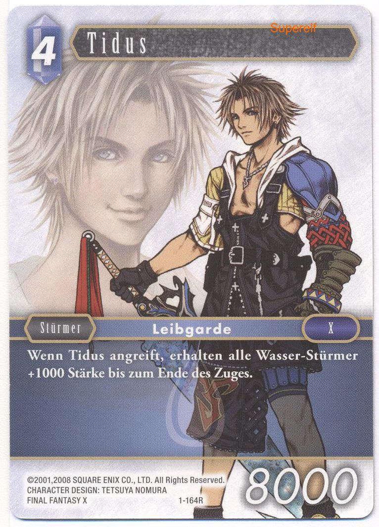 Final Fantasy Opus 1-164 R Tidus Wasser