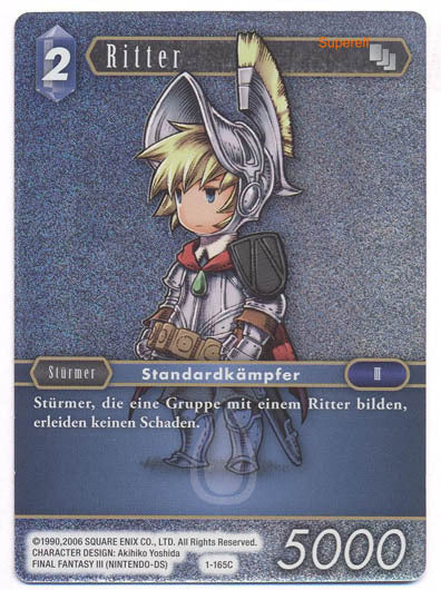 Final Fantasy Opus 1-165 C Ritter Wasser