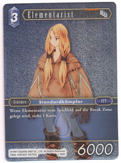 Final Fantasy Opus 1-168 C Elementarist Wasser