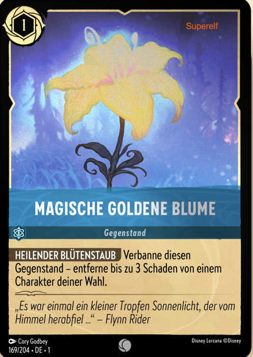 Lorcana Kapitel 1-169 C Magische goldene Blume Saphir