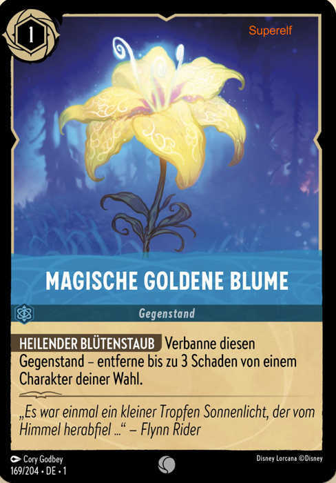 Lorcana Kapitel 1-169 C Magische goldene Blume Saphir