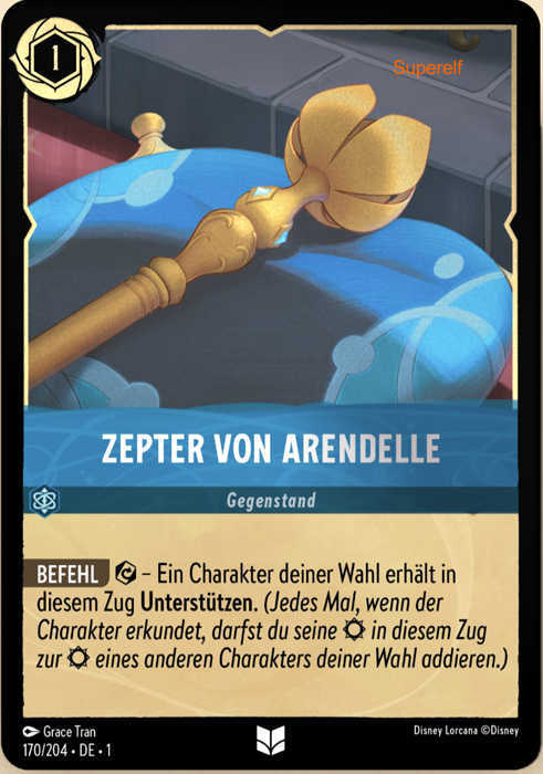 Lorcana Kapitel 1-170 UC Zepter von Arendelle Saphir