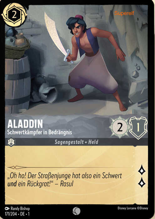 Lorcana Kapitel 1-171 C Aladdin Stahl