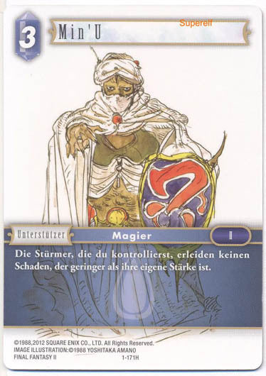 Final Fantasy Opus 1-171 H Min`U Minwu Wasser