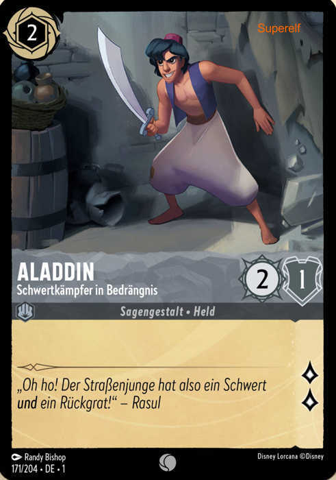 Lorcana Kapitel 1-171 C Aladdin Stahl